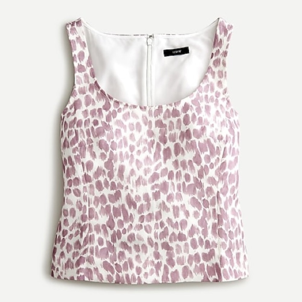 NWT J. Crew Muted Giraffe Print Shell